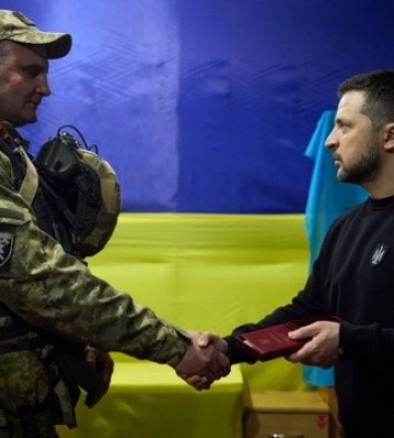 Зеленський відвідав передові позиції на Запоріжжі