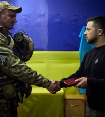 Зеленський відвідав передові позиції ЗСУ в Запорізькій області