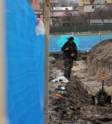 У Львові на Марсовому полі ексгумують поховання Першої світової війни