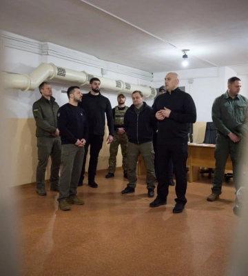 Зеленский посетил Никополь в Днепропетровской области