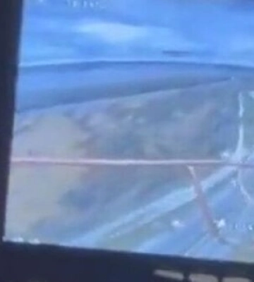Український дрон-камікадзе знищує ворожий &quot;Град&quot; на Херсонщині. ВIДЕО