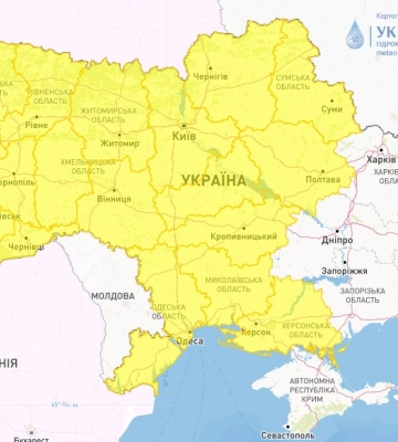 Протягом доби на Миколаївщині погіршаться погодні умови