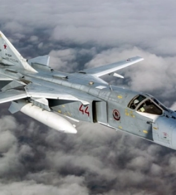 Під Бахмутом знищили російський бомбардувальник Су-24М