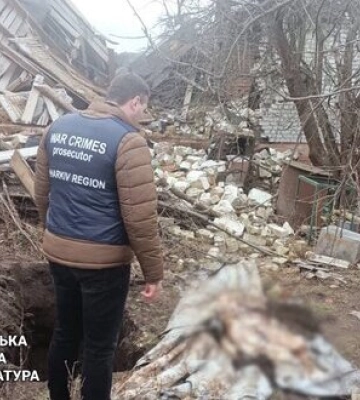 На Харківщині ексгумували тіло чоловіка, який загинув від російських обстрілів минулого року