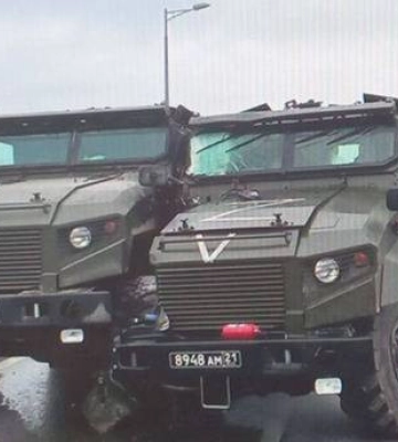 У Криму розбилися п’ять російських бронеавтомобілів, які їхали на Херсонщину