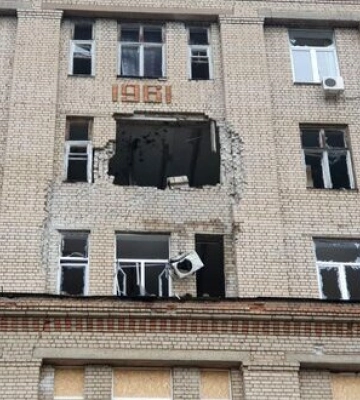 Наслідки обстрілу Херсону. ФОТОрепортаж