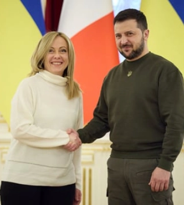 Зеленский в разговоре с премьером Италии поблагодарил ее за пылкое выступление в парламенте