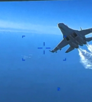 MQ-9 Reaper, збитий над Чорним морем, був близько до російської військової бази в окупованому Криму. Відео
