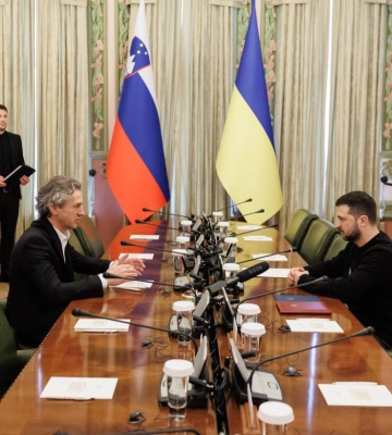 Прем’єр Словенії на зустрічі із Зеленським висловив зацікавленість у відбудові Ізюму