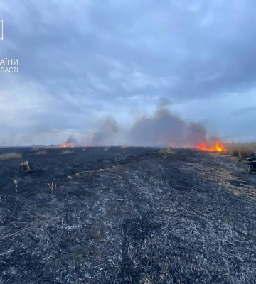 В Одесі на полях фільтрації сталася масштабна пожежа