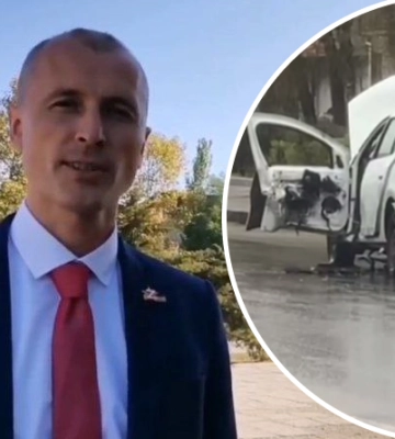 В окупованому Мелітополі вибухнув автомобіль