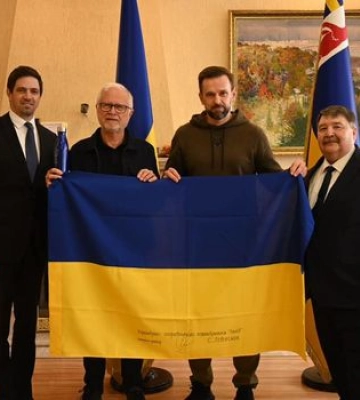Левенте Модьор провів двосторонню розмову з Віктором Микитою під час візиту до Закарпаття