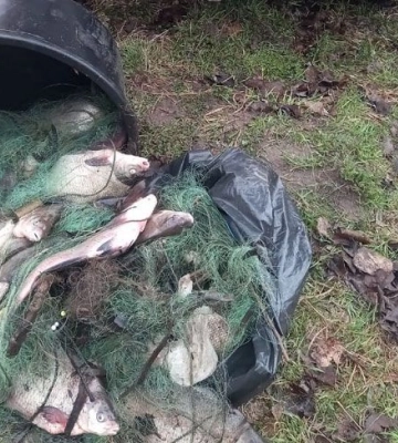 Близько 100 кг незаконного улову вилучили у двох чоловіків у Лубенському районі