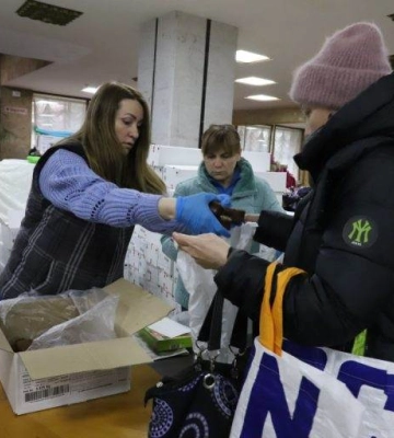 На Хмельниччині переселенці отримали чергову допомогу від іноземних партнерів