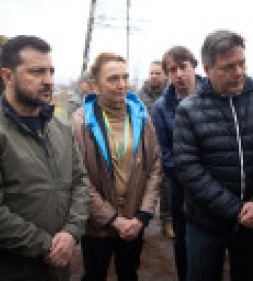 Зеленський показав європейським політикам підвал школи на Чернігівщині, де окупанти 27 днів утримували українців