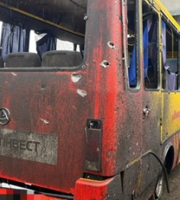 В Авдеевке оккупанты попали в автобус: жертв избежать не удалось