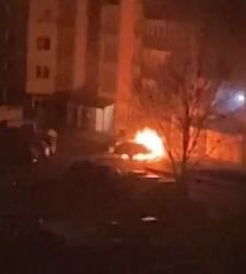 У Полтаві горіла автівка