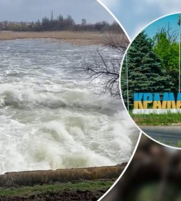Городи людей затопило: у Краматорську через снігопад прорвало частину дамби