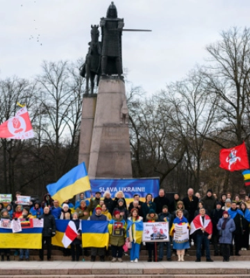 У столиці Литви пройшов 50-й мітинг на підтримку України