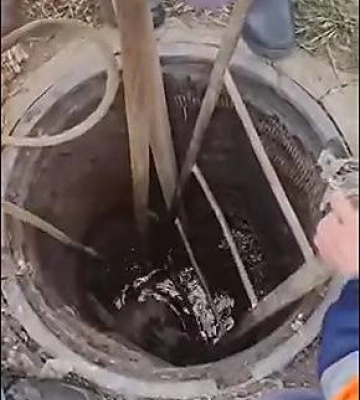 У Миколаєві комунальники водоканалу врятували собаку, що впала у каналізаційний колодязь