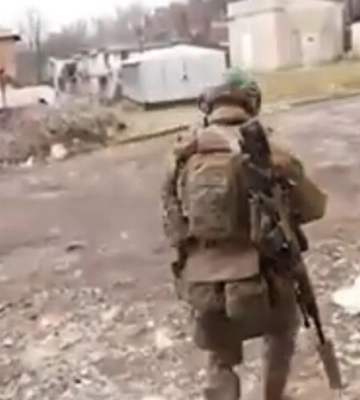 Українські захисники показали вуличні бої у Бахмуті (відео)