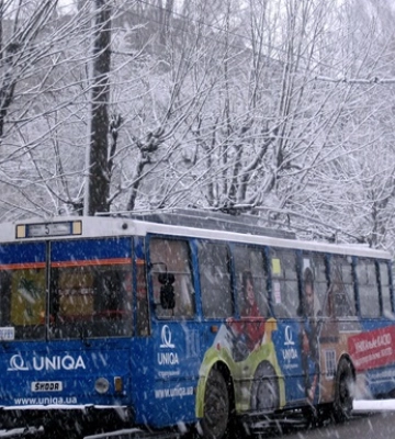 У Тернополі через негоду призупинили рух тролейбусів