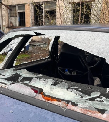 На автобазі у Донецьку, яку обстріляли, були військові автомобілі