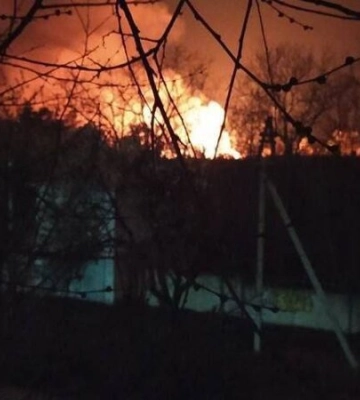 В окрестностях Симферополя вспыхнула птицефабрика, местные слышали взрывы