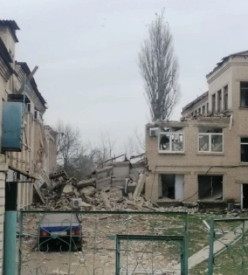 Ворожий обстріл Берислава на Херсонщині пошкодив педагогічний коледж