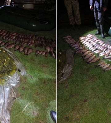 На Дніпропетровщині затримали підозрюваного в браконьєрстві, який наловив риби на понад 150 тисяч гривень