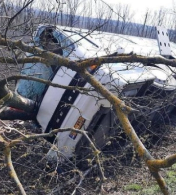У Молдові злетів з траси автобус, що їхав до Києва