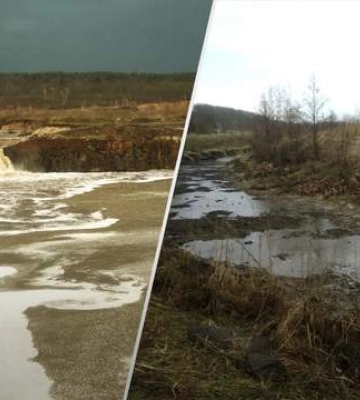 На Житомирщині з&#039;явився &quot;Ніагарський водоспад&quot;: місцеві мешканці кажуть про помсту природи
