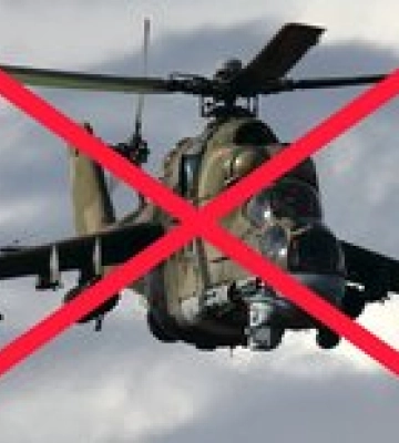 Под Авдеевкой уничтожен российский вертолет Ми-24