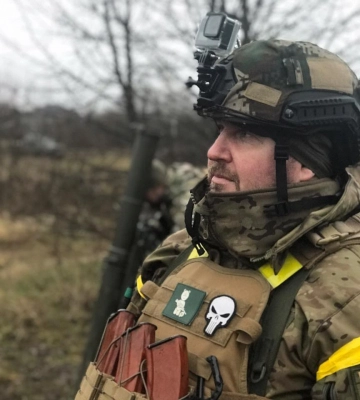 «Люди розуміють, що треба відвойовувати своє», – командир роти в бригаді «Лють» та волинський поліцейський Олег Булатов.