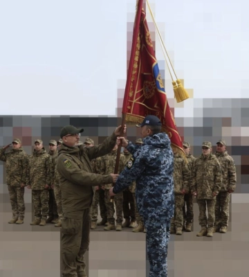 Військова частина ВМС України отримала Бойовий Прапор