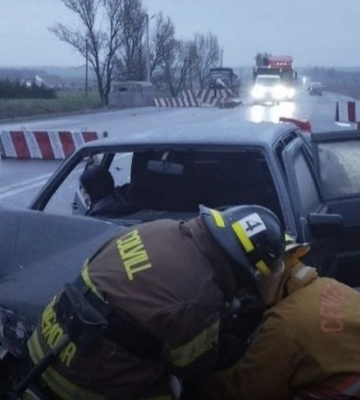 На блокпосту под Мелитополем произошло ДТП - пострадали два человека