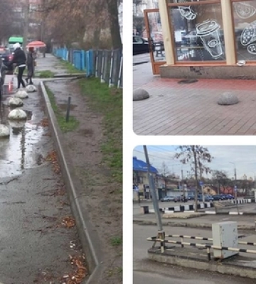 Муніципали демонтують у Луцьку незаконні обмежувачі руху (адреси)