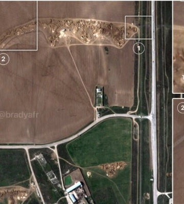 Опубликованы новые спутниковые снимки российских окопов и «зубов дракона» в Крыму