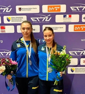 Кропивницькі студентки стали призерками чемпіонату Європи з настільного тенісу