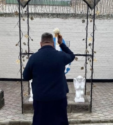 У Луцькому СІЗО встановили скульптуру Божої Матері