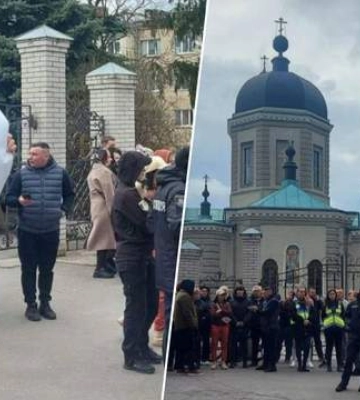 Скандирование &quot;Долой московского попа&quot;: что происходит возле храма УПЦ МП, где избили воина