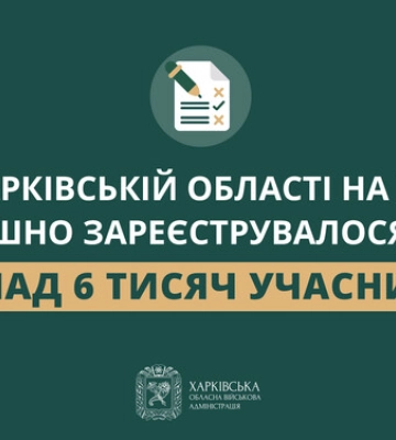 На Харківщині на НМТ зареєструвалося понад 6 тисяч школярів