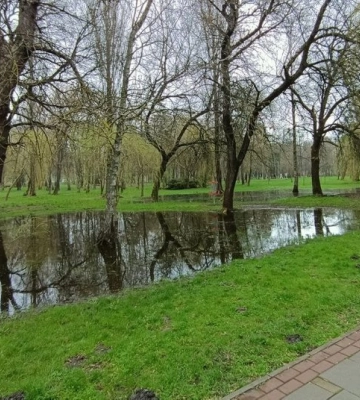 Затопило чверть території: з Центрального парку в Луцьку відкачують воду