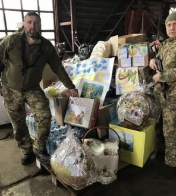 Освячені в Ужгороді паски вже доставлено у Бахмут