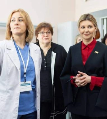 Привезли обладнання на 45 мільйонів: Зеленська та Ляшко відвідали медзаклади у Львові