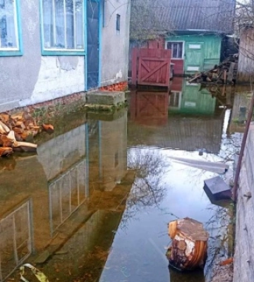На Житомирщині ґрунтовими водами підтоплені присадибні ділянки