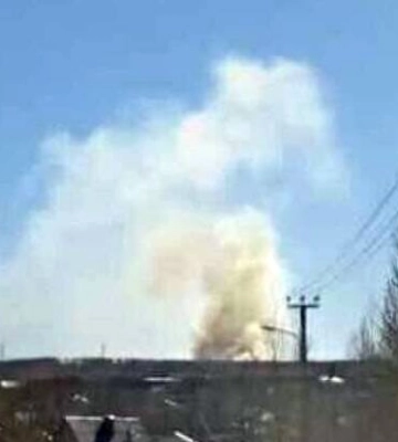 Взрывы прогремели в районе танкового полигона в казани (, )