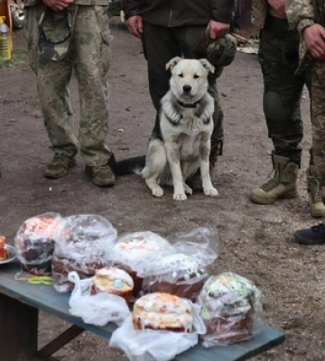 Як бійці Волинської бригади тероборони освячували паски на Сході 