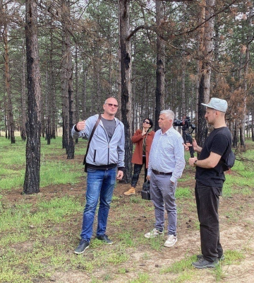 Іноземні документалісти приїхали на Миколаївщину знімати фільм про екологічні наслідки війни