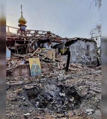 В ночь Пасхи россияне массированно атаковали Запорожскую область: пострадала церковь